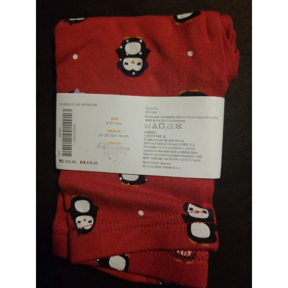 Gymboree winter‎ penguin leggings 6 12 months nwt